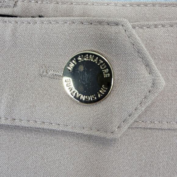 Jones New York Women's Dress Pants Tan Stucco Size 4 Ankle Stretch Flat Front - Picture 12 of 14